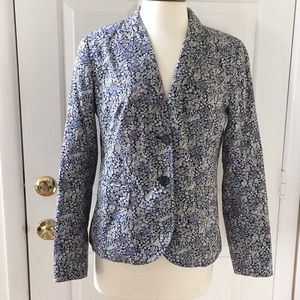 Talbots cotton mini-floral jacket